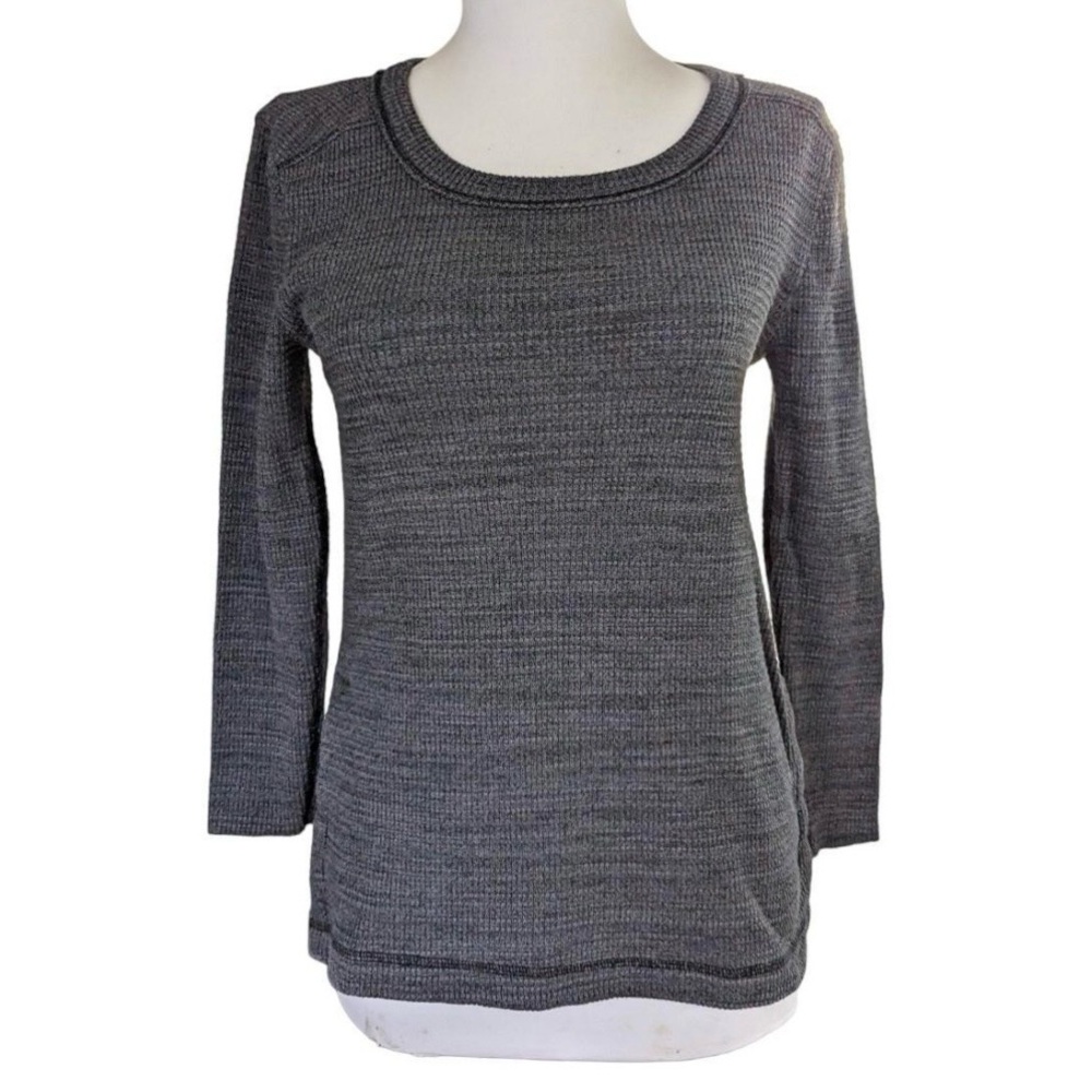NWOT Madewell T-Shirt Womens S Small Gray waffle knit top cotton blend